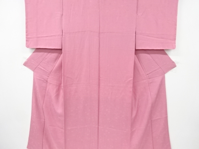 リサイクル　菊尽くし模様織り出し色無地着物